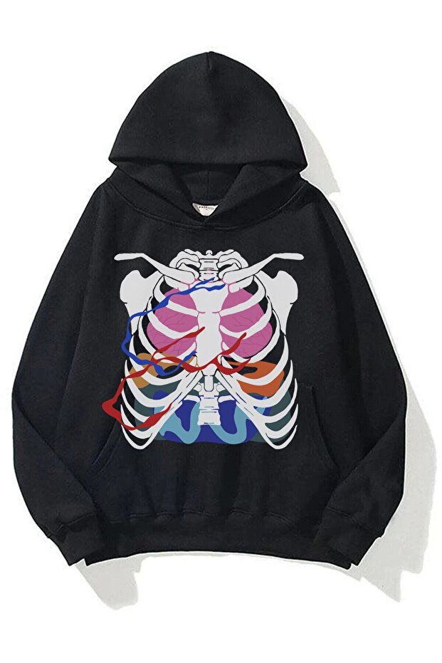 Unisex Cage Sweatshirt Hoodie Black