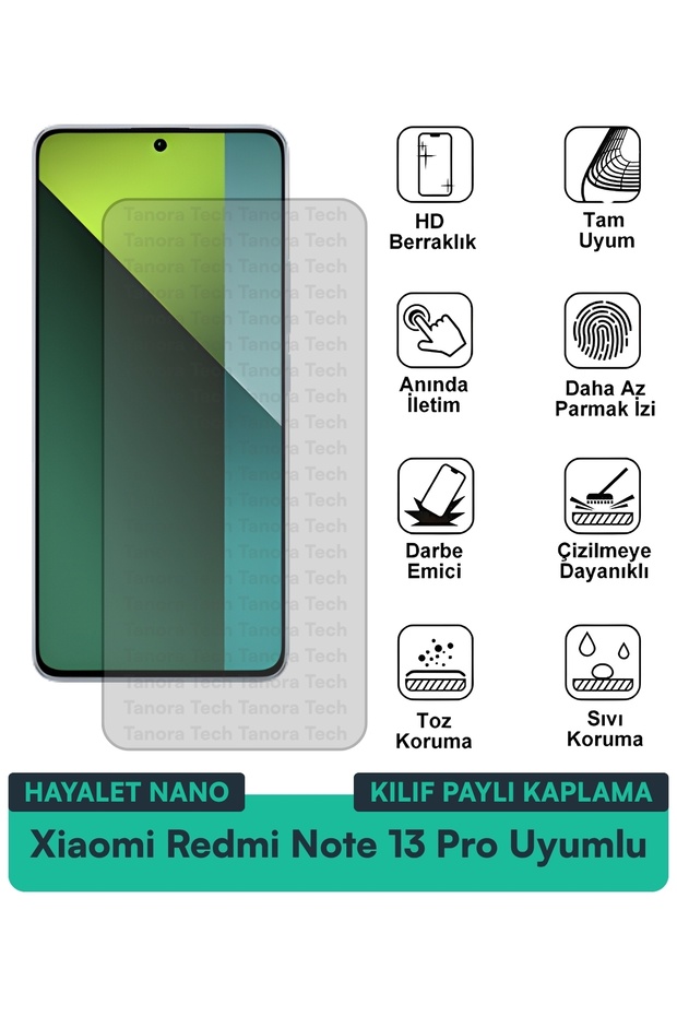 Xiaomi Redmi Note 13 Pro Ghost Nano Case Compatible Screen Protection Film Scratch and Impact Resistant