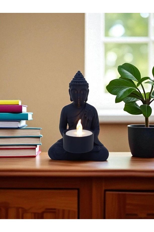 Buddha Heykeli – Meditasyon ve Huzur Simgesi Dekoratif Biblo | Zen Ev ve Ofis Dekorasyonu İçin Uygun - 1