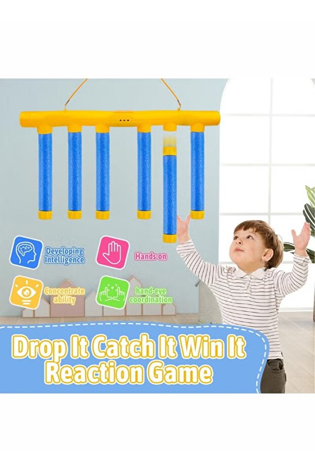 Catching Sticks Game, Reaction Training, Falling Sticks Game, Drop Stick Reaction Game - 4