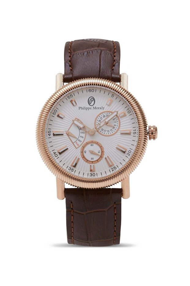 Men's Analog Wrist Watch L1471RWO - 36 mm - Brown