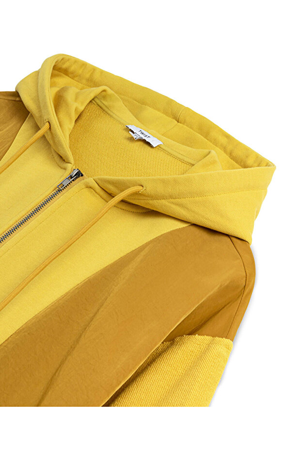 KUMAŞ MIX OVERSIZE SWEATSHIRT - 4