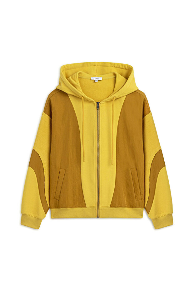 KUMAŞ MIX OVERSIZE SWEATSHIRT - 3