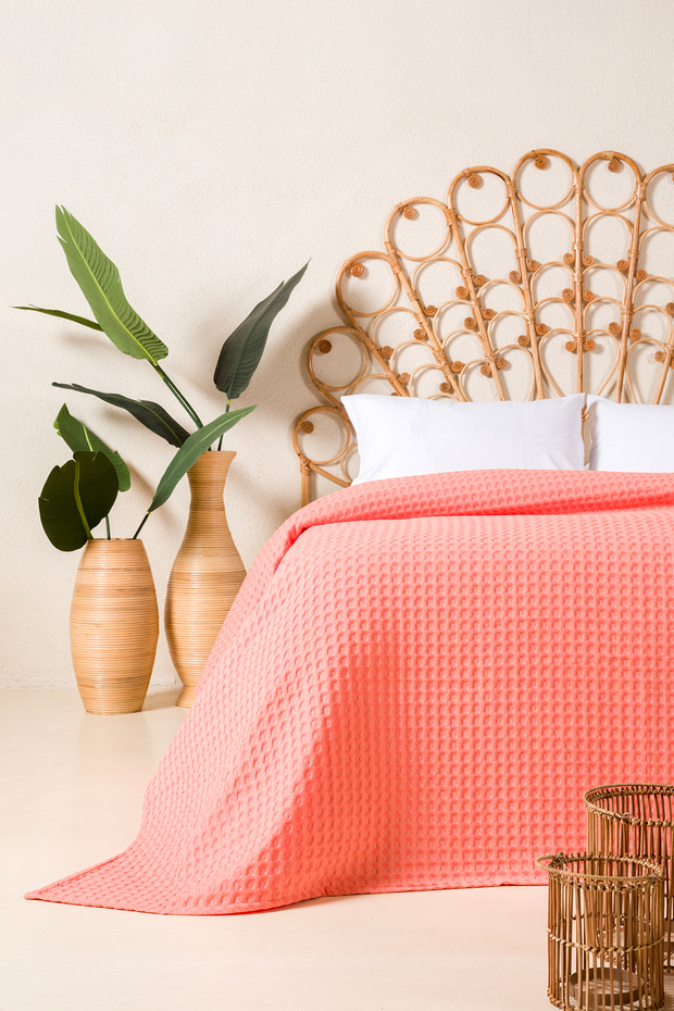 Viva 100% Cotton Orange Pique 200X220 2601