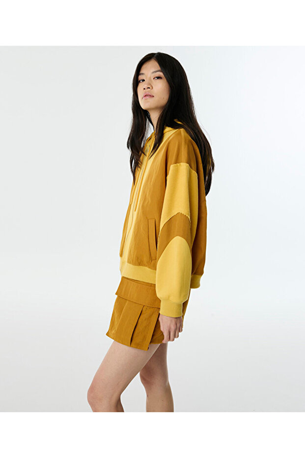 KUMAŞ MIX OVERSIZE SWEATSHIRT - 2
