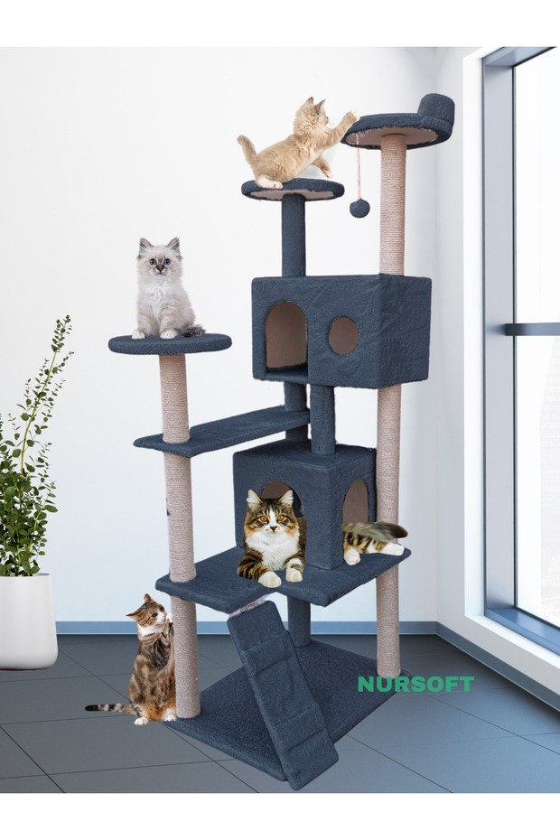 Tower Cat House Scratching - 1