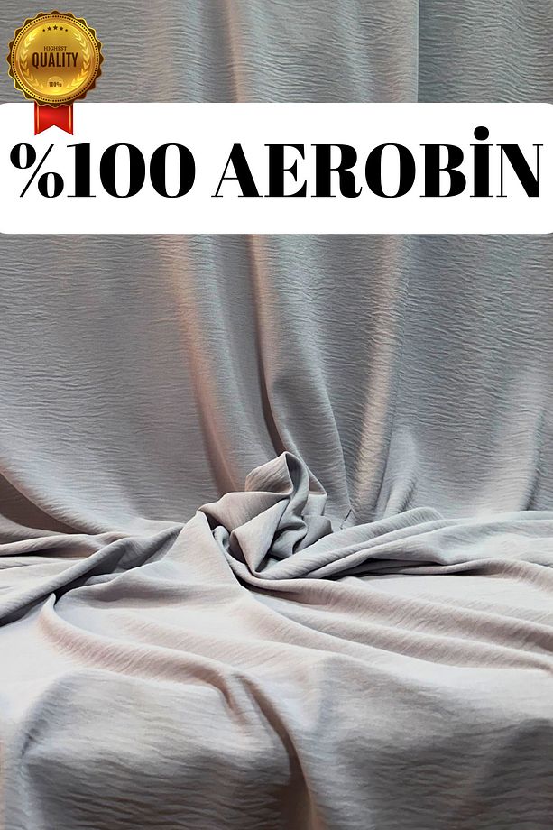 Aerobin Kumaş Elbiselik Etelik Tuniklik Dökümlü - 150 cm En - 1