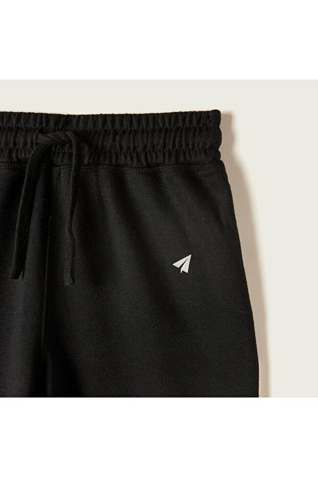 بنطال رياضي سادة مع رباط إغلاق - 2