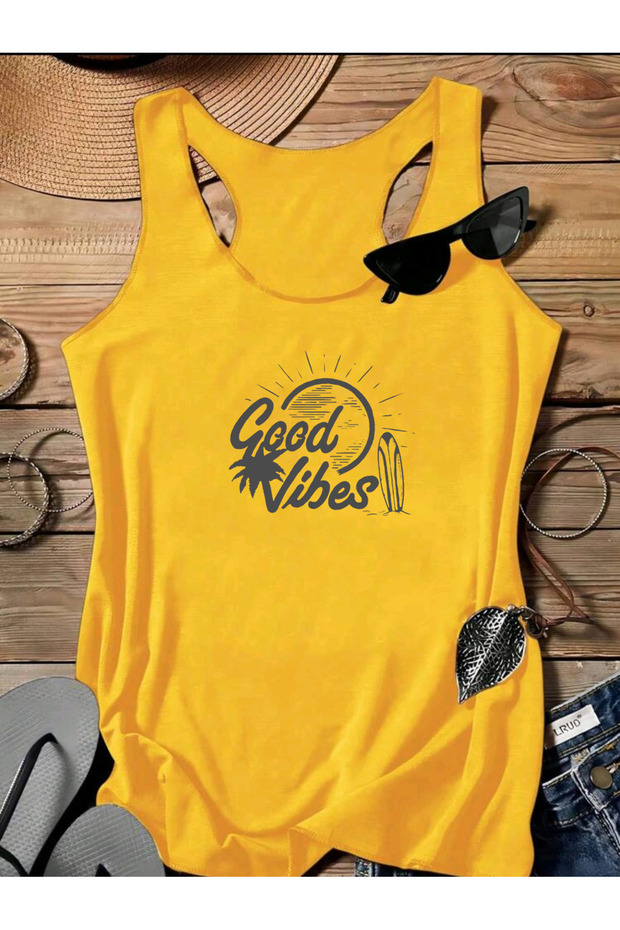 Good Vibes Swimmer Women's Tank Top Tshirt