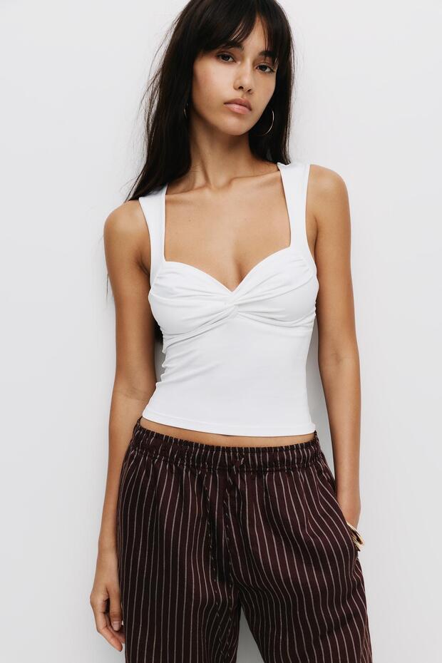 Poliamid büzgü detaylı top - 2