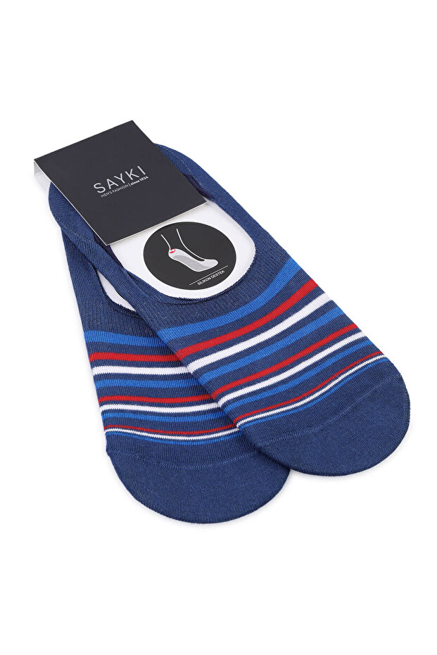 جوارب راقصة الباليه مزدوجة من القطن منقوش باللون الأحمر - 1