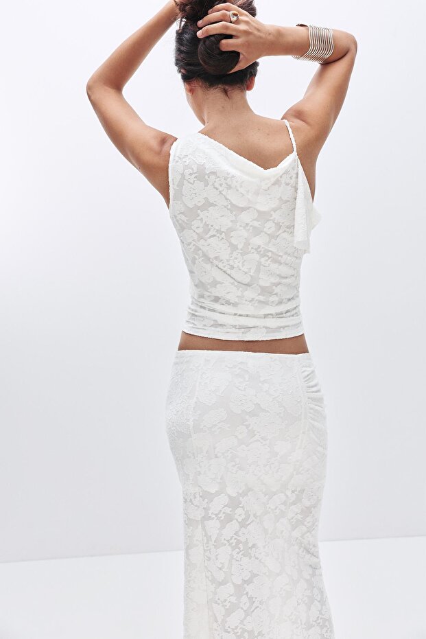 Dokulu asimetrik üst - 4