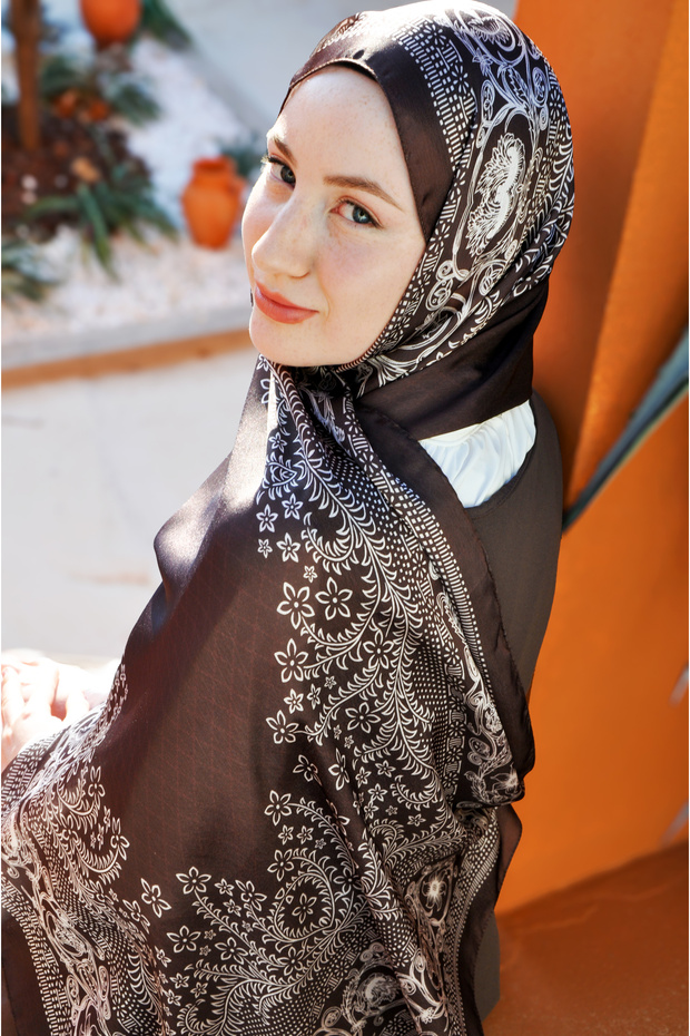 Lalezar Pattern Janjan Silk Shawl - 3