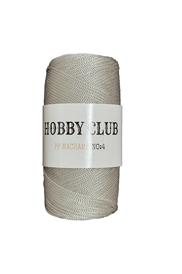 Polyester Makrome No:4 200GR 2mm-062 Gri - 1