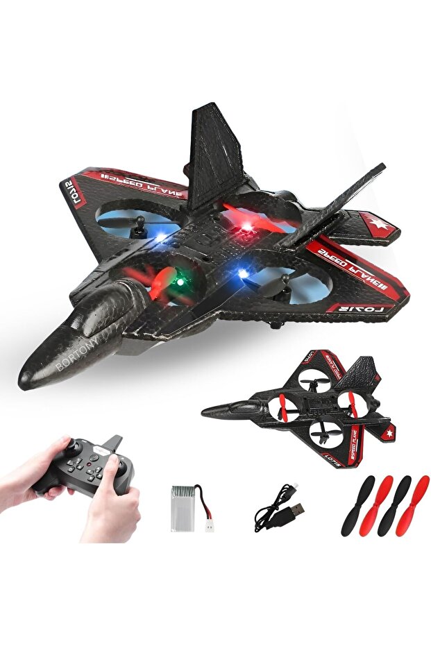 RC Plane Helicopter, RTF 2.4GHz 6-axis Gyro Quadcopter with LED Night Lights, 3D Flip 360°