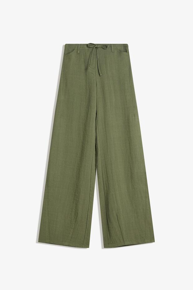 Rustik geniş paça pantolon - 2