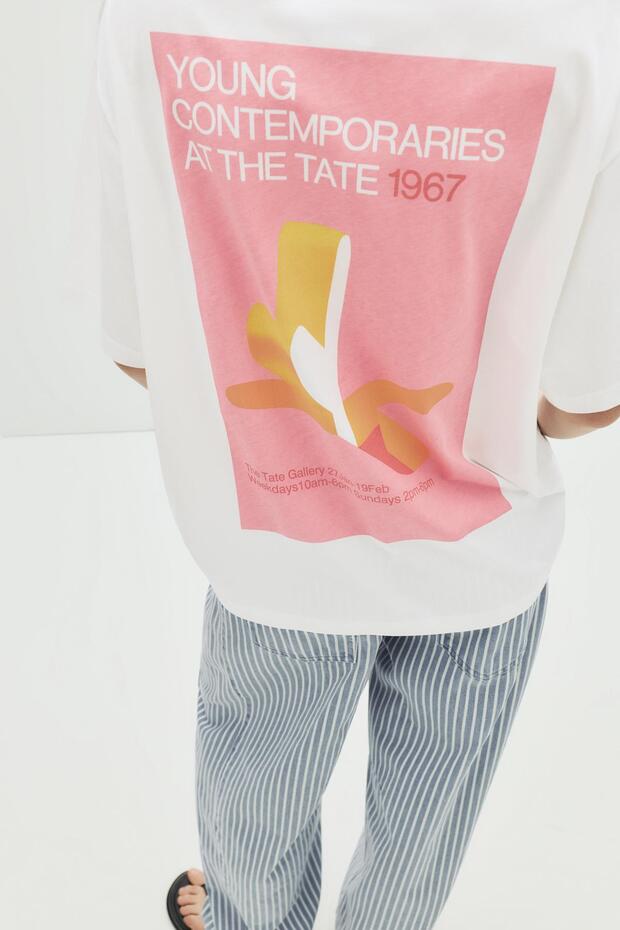 Beyaz Tate Gallery tişört - 4