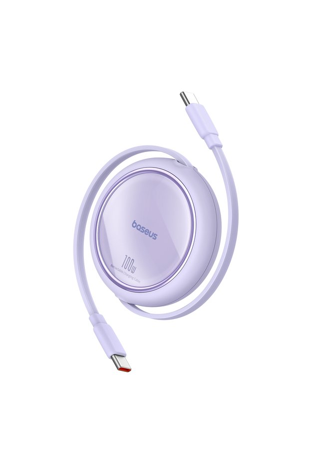 Cablu retractabil USB-C 100W Free2Draw Mini 1m violet