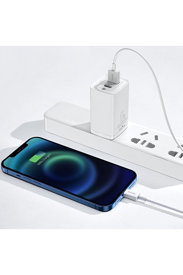 Cablu de date USB Lightning pentru iPhone 2.4A, 2m, alb - 11