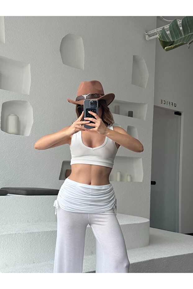 Naborano Suknja Hlače - 4