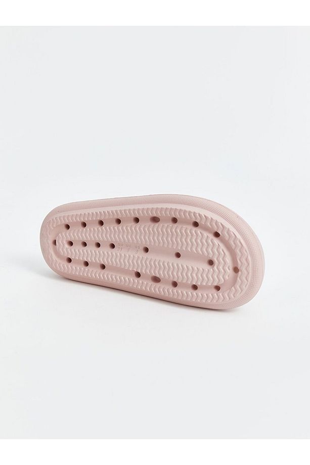Pembe Tek Bantlı Kadın Terlik - 5