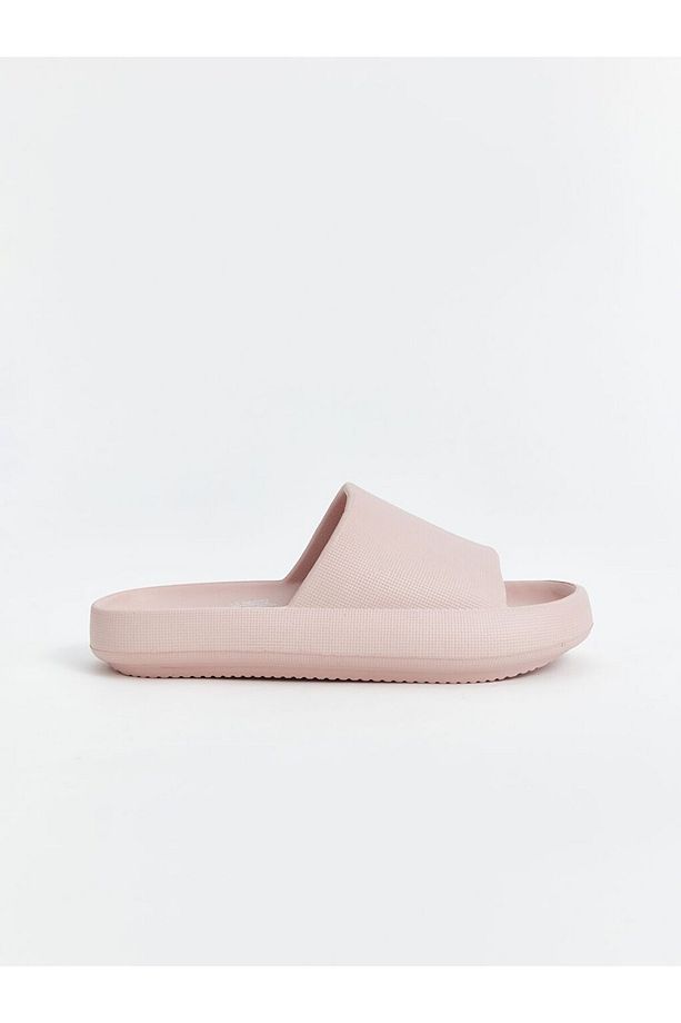 Pembe Tek Bantlı Kadın Terlik - 2