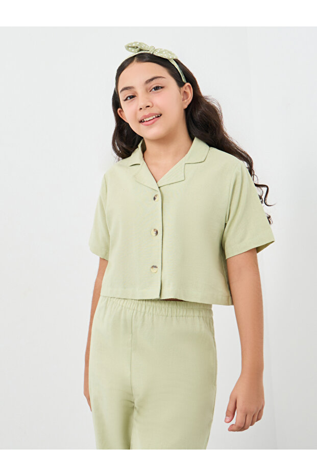 طقم قميص وبنطال بأزرار وياقة - 2