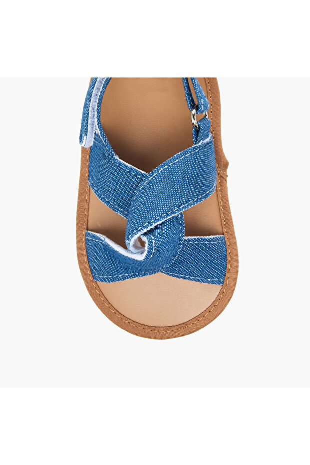 Textured Booties with Hook and Loop Closure - 3
