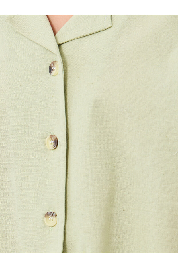 طقم قميص وبنطال بأزرار وياقة - 3