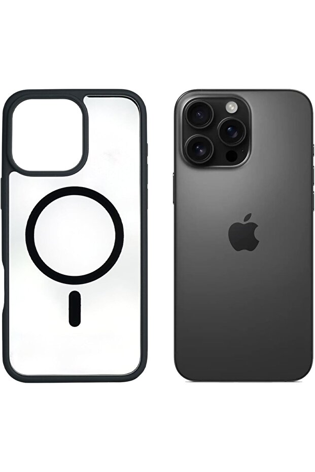 Magnetic Case for iPhone 16 Pro Max Compatible with MagSafe, Translucent Matte Back Camera Le - 1