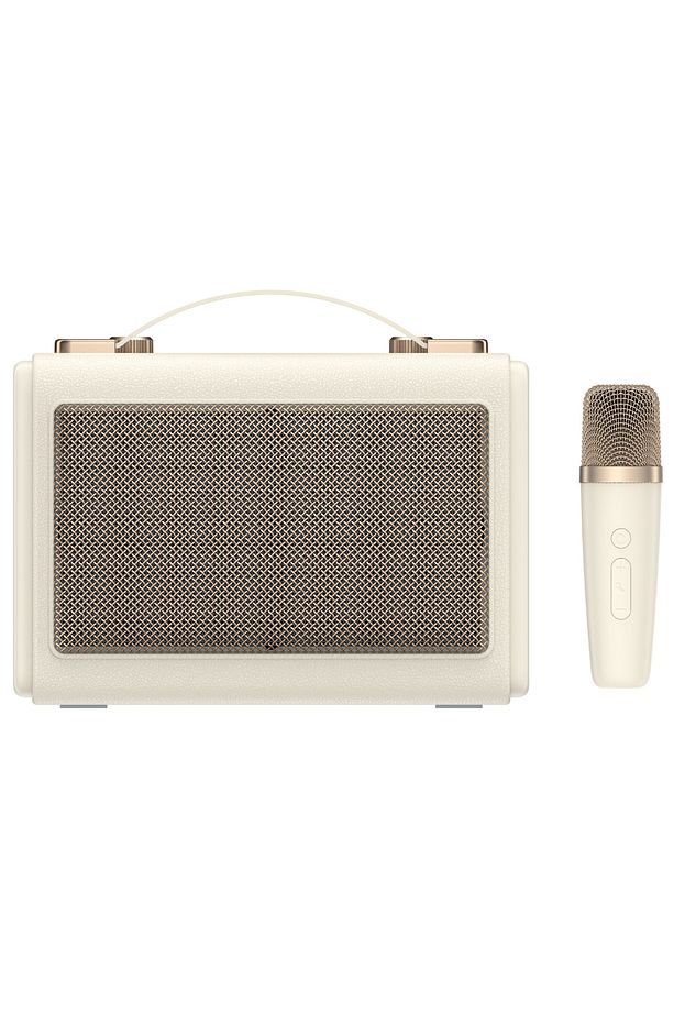 SK823BT Mikrofonlu Bluetooth Hoparlör – Retro Tasarım, Kablosuz BT V5.3 Karaoke - 1
