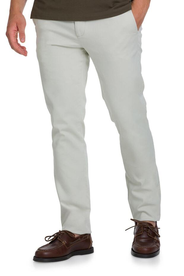 Blue Regular Fit Canvas Trousers with Side Pockets