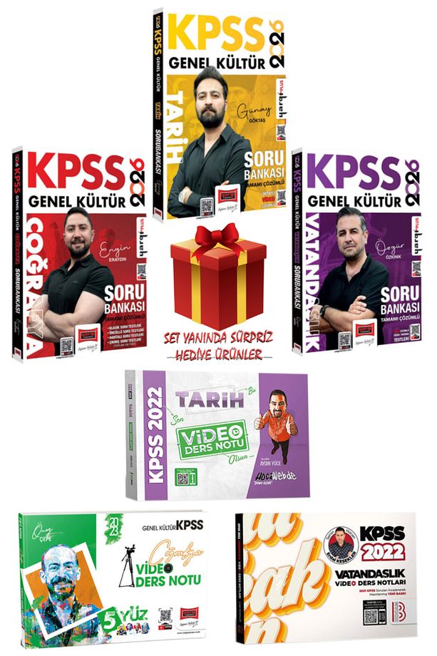2026 KPSS Tarih+Coğrafya+Vatandaşlık Soru Bankası+Video Ders Notu | Engin Eraydın-Aydın Yüce - 1
