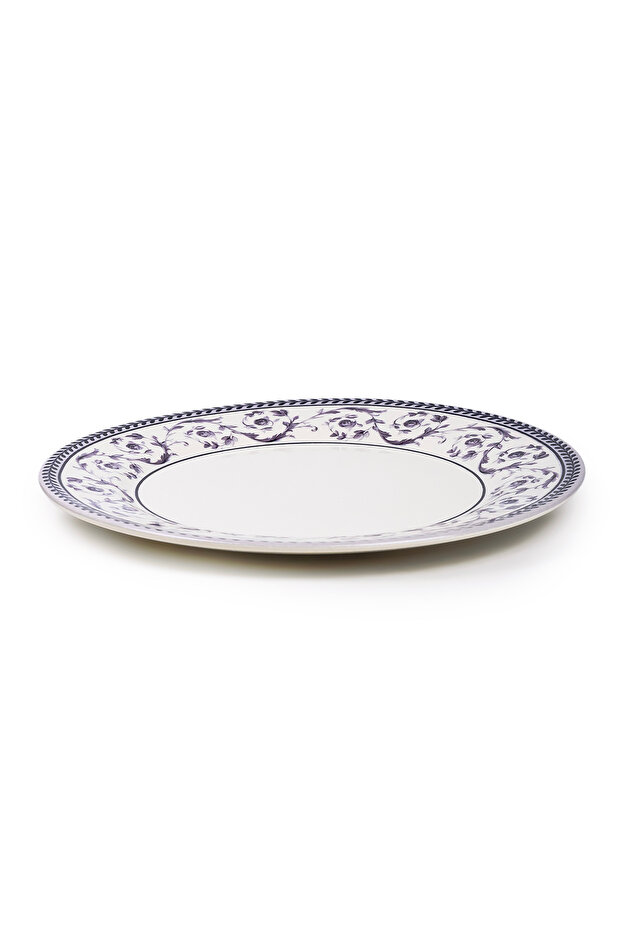 Callista Purple 8.2 inch Ceramic Salad Plate (Set Of 1)