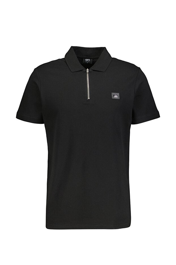 Men's Polo Neck T-Shirt Lf2038866 Blk Black