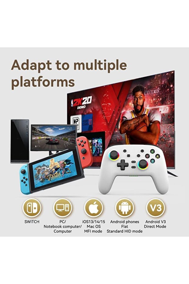 وحدة تحكم لاسلكية سويتش برو، مع أزرار ماكرو قابلة للبرمجة/جيروسكوب بستة محاور/تحكّم تلقائي مستمر - 8