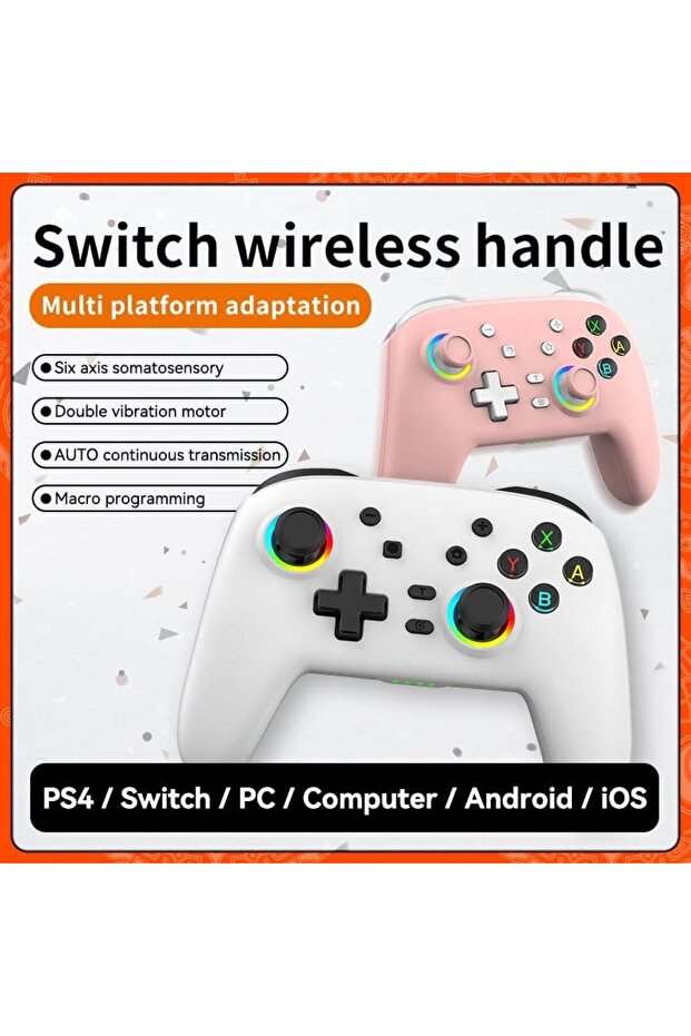 وحدة تحكم لاسلكية سويتش برو، مع أزرار ماكرو قابلة للبرمجة/جيروسكوب بستة محاور/تحكّم تلقائي مستمر - 7