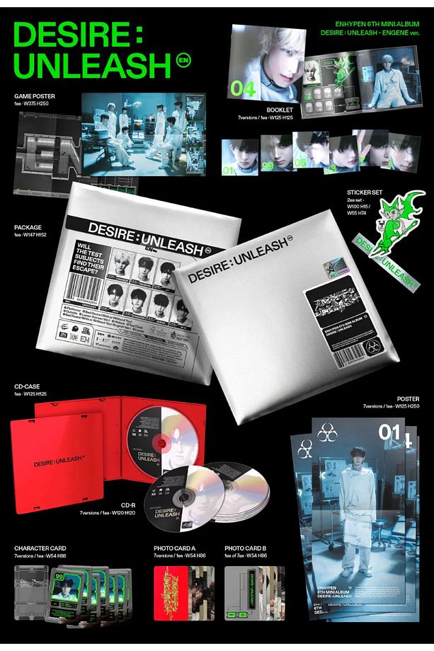 Enhypen - 6th Mini Album [desire : Unleash] Engene Ver. - 2