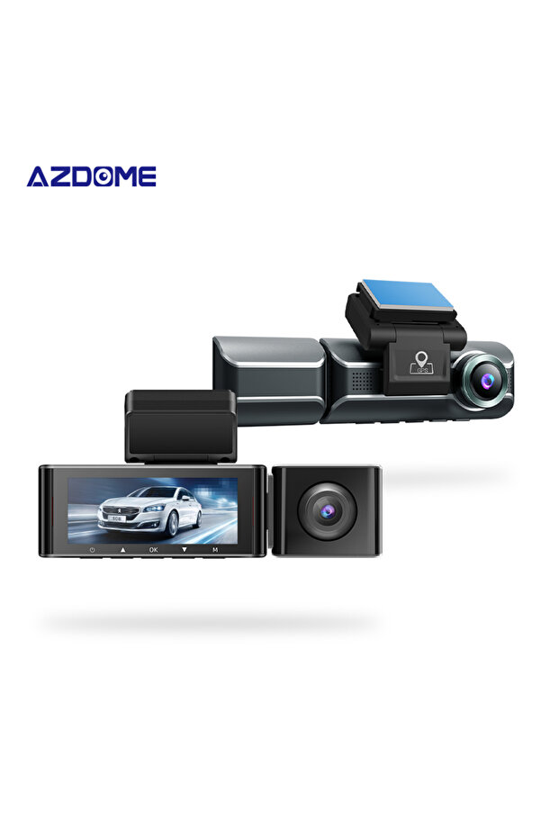 M550PRO 4K 3-Lens Dash Cam with Wide Angle, GPS, Wi-Fi & Bluetooth - 4
