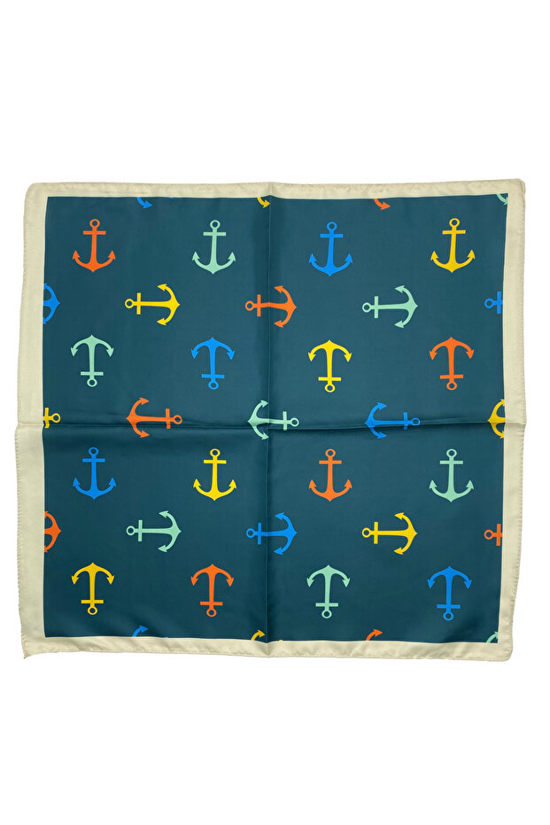 وشاح/باندانا منقوشة برسومات مرساة 48x48 - 3