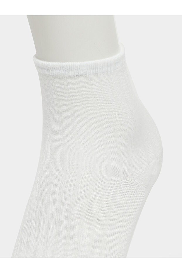 مجموعة من 4 جوارب دائرية سادة - 3