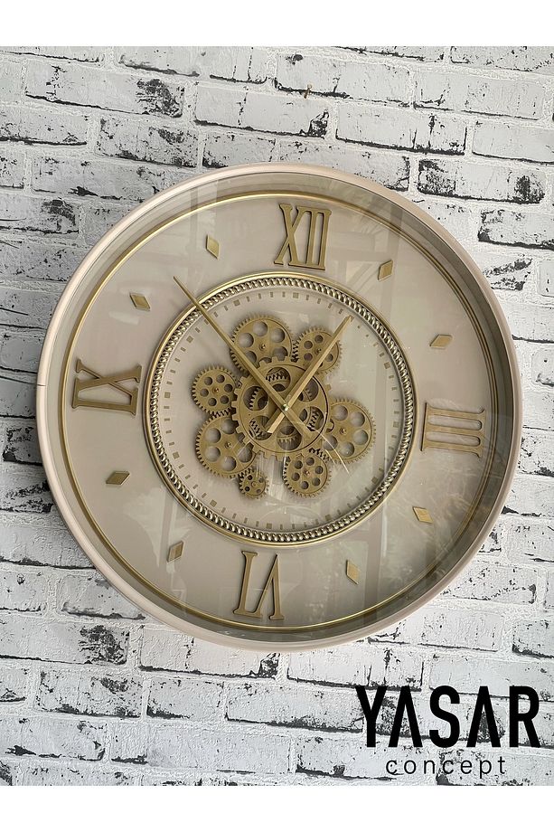 Diale Metal Çarklı Duvar Saati 55 Cm - 1