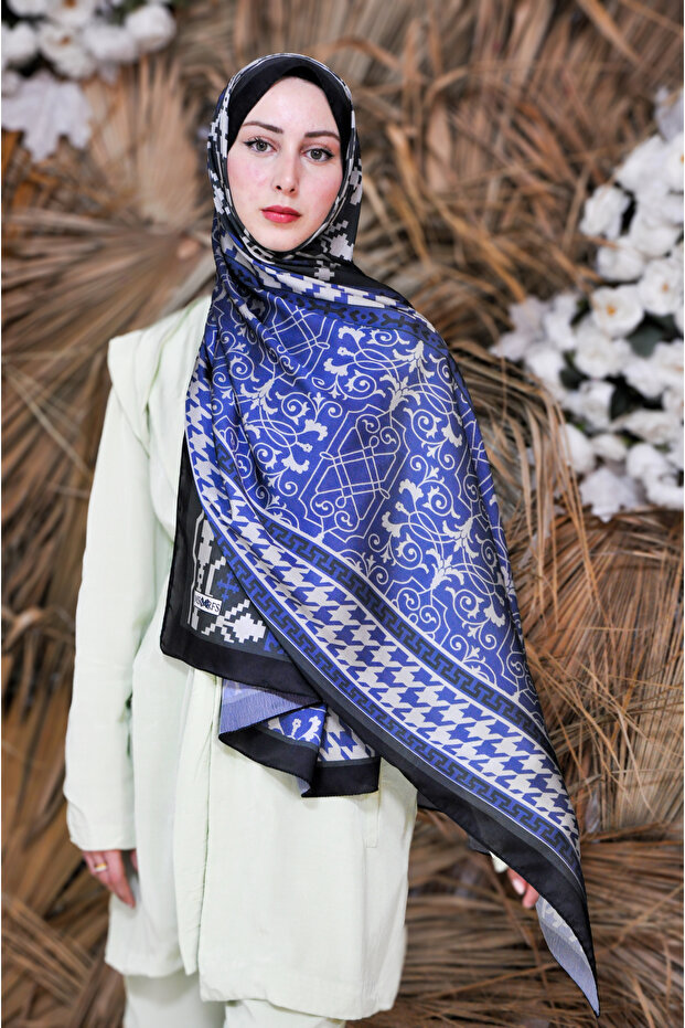 شال حريري بنمط آيز جانجان - 2