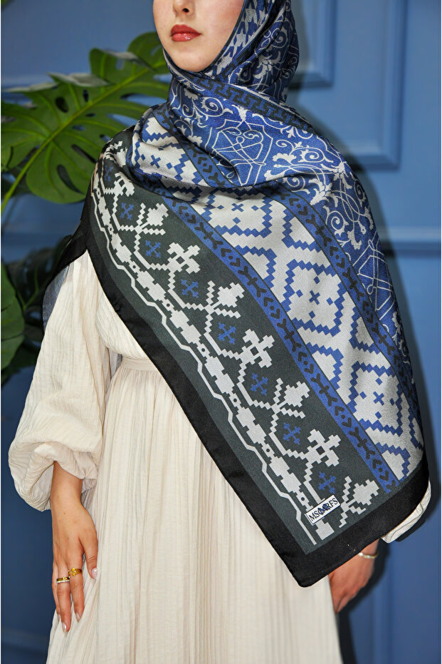 شال حريري بنمط آيز جانجان - 2