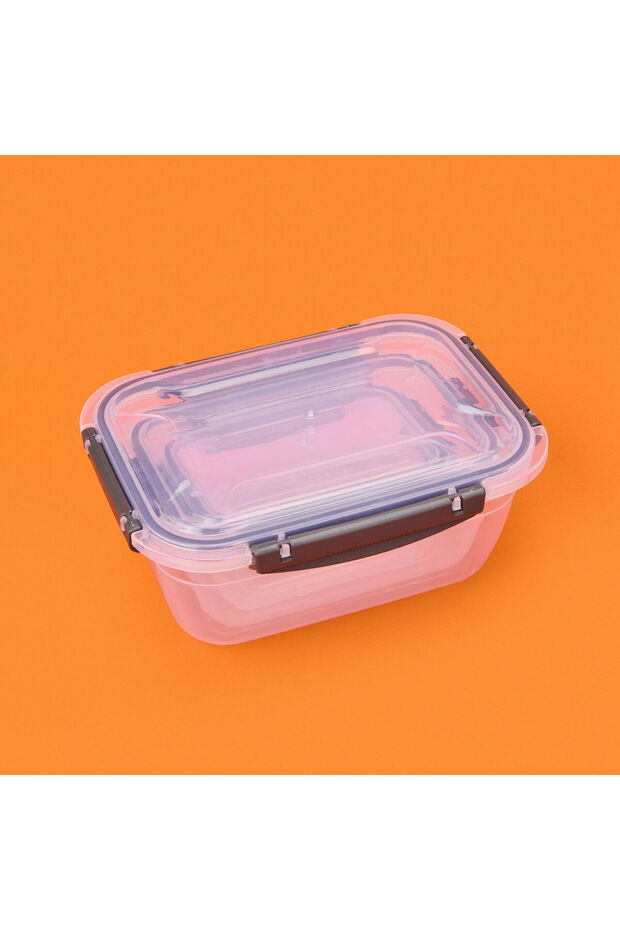 حاوية تخزين بلاستيكية مستطيلة الشكل محكمة الغلق - مدخنة - 3