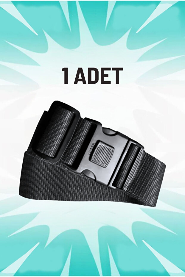 Luggage Suitcase Safety Belt Black 1Pc