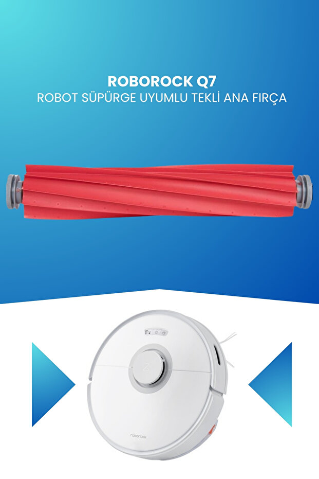 مكنسة Roborock Q7 الروبوتية المتوافقة مع فرشاة رئيسية واحدة