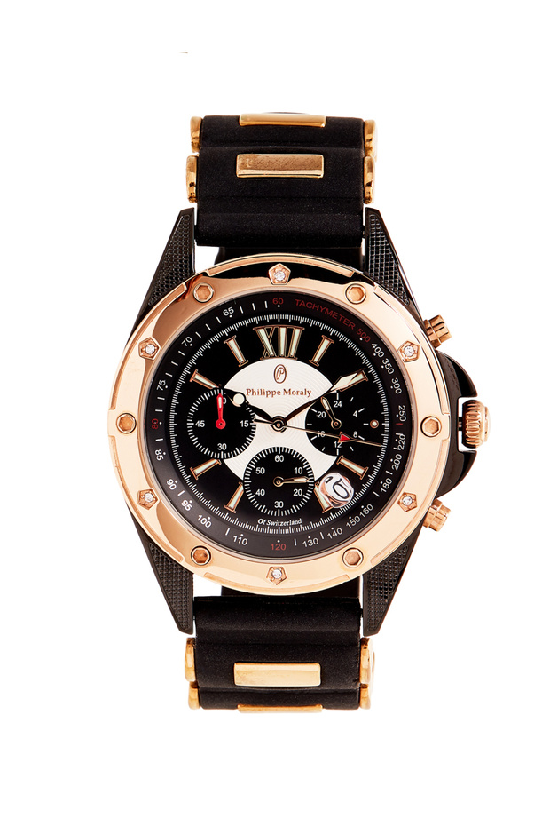 Water Resistant Leather Analog Wrist Watch LC0991BRBB