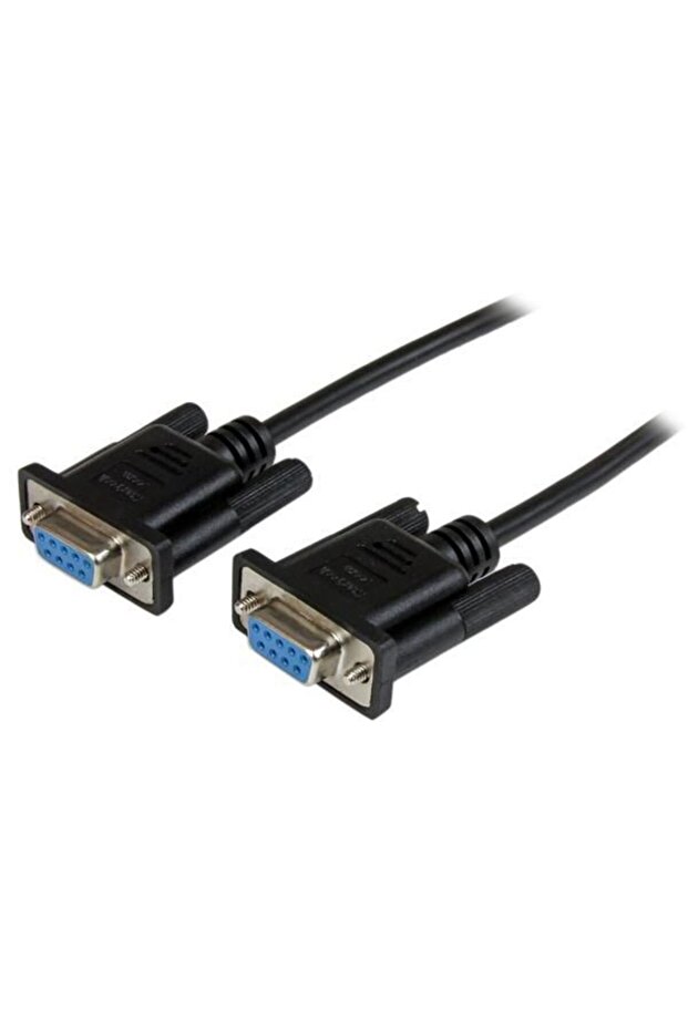 StarTech.com 2M CZARNY KABEL DB9 NULL MODEM SERIAL NULL MODEM CZARNY, SCNM9FF2MBK - 1