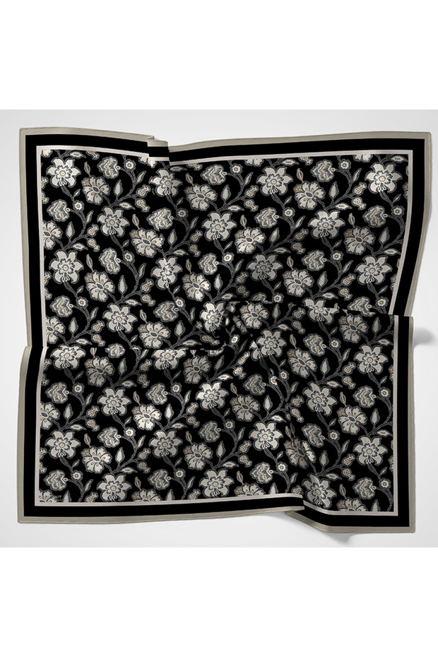 Natural Patterned Scarf - 1